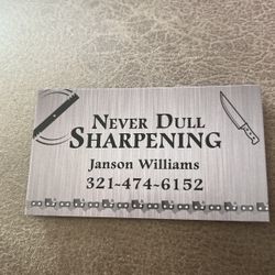 Never Dull Sharpening 