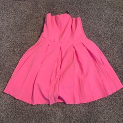 Pink Strapless Dress