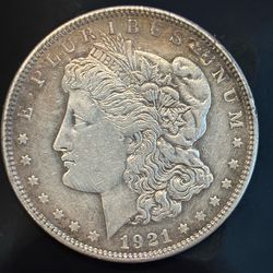 1921 Morgan Silver Dollar $1 Philadelphia Circulated Coin