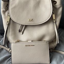 Michael Kors Backpack And Matching Wallet 