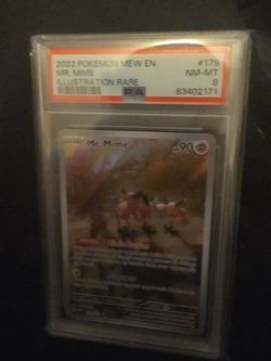 PSA 8 Mr. Mime Illustration Rare Pokemon Card #179