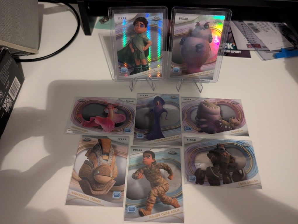 2025 Topps Chrome Disney Elio DEBUT 8 Card Lot 