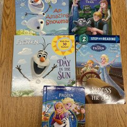 "Frozen" themed Children's books lot of 5 