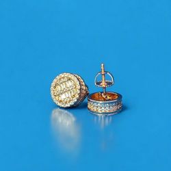 925 Silver Moissanite Studd Earrings 
