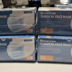 New In Box!!  (4 Boxes Of 50 Masks) ATSM Level 2, 3 Ply Surgical Face Masks $15 (#400)