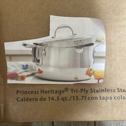 Caldero 14 .5 Qt Tapa Coladora Triply