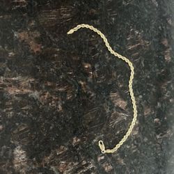 10k Solid Gold Rope Bracelet 