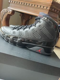 Air Jordan 9 Retro Black/university Red Sz13