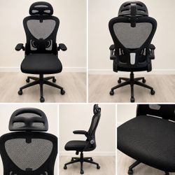 Brand new - Black Mesh Office Chair with Headrest