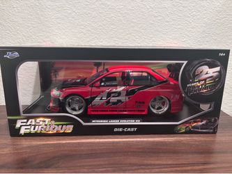 Fast & Furious 25th Anniversary Jada 1:18 scale Mitsubishi Lancer Evolution VIII
