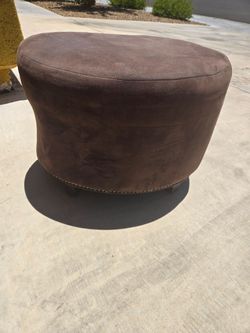 Brown  ottoman