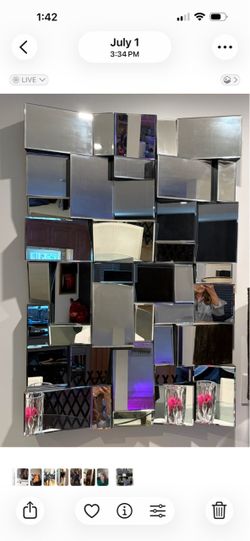Large Mosaic Wall Mirror