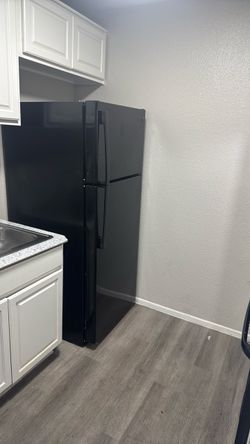 Black Top-Freezer Refrigerator