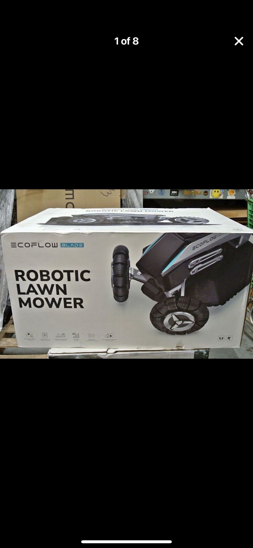 NEW!! EcoFlow BLADE Robotic Lawn Mower, BLADE-EFH100, X-Vision, Anti-theft RETAIL $2649