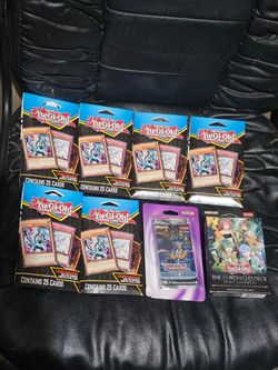 Yu-Gi-Oh Card Lot! 6x YuGiOh SHONEN JUMP Hanger Pack 20 Cards + 5 Rare Cards! The Chronicles Deck! Legendary Duelists Hanger Pack!
