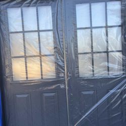 Exterior Double Door  Black 67x82
