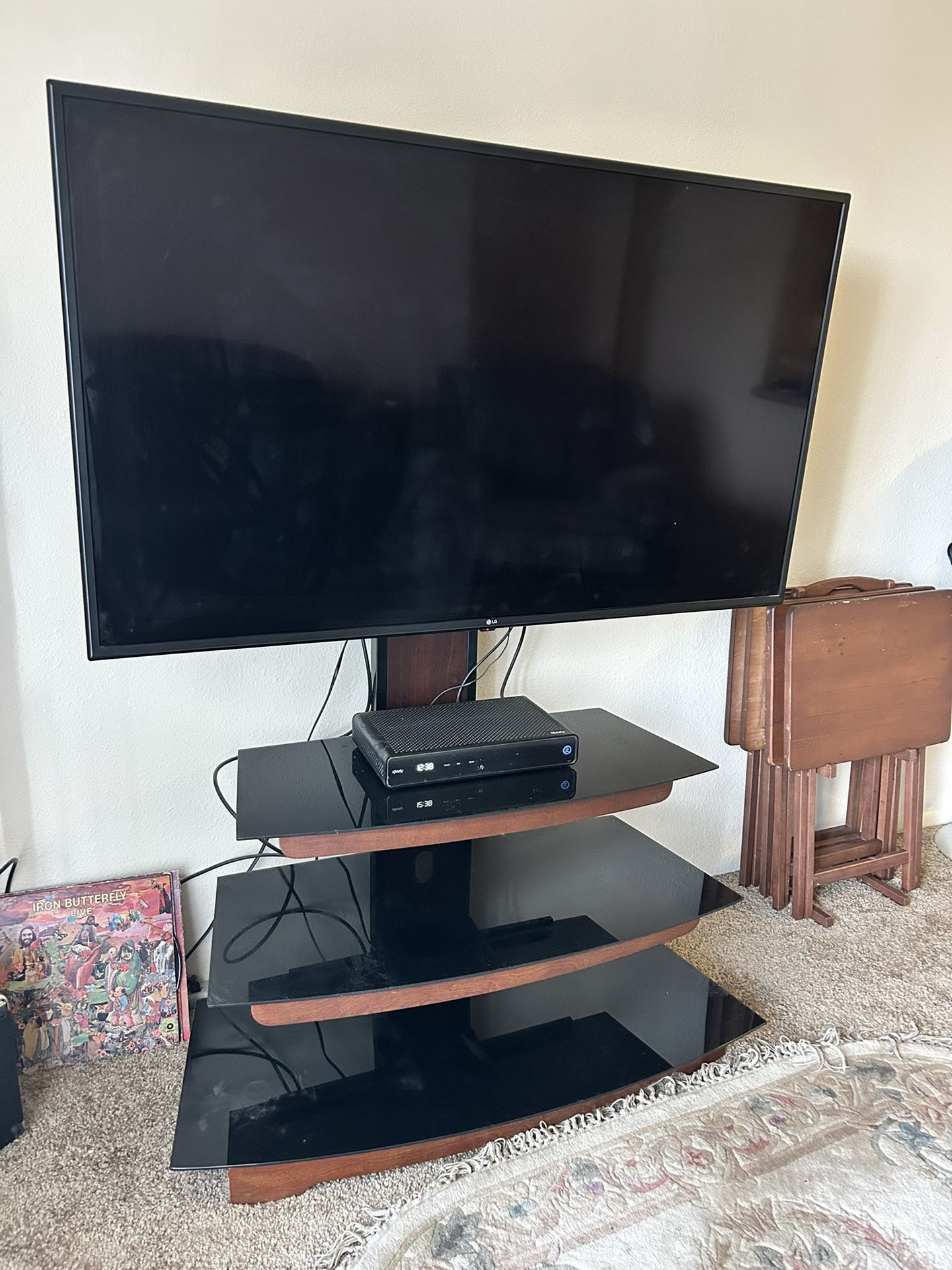 50” LG Tv And Stand