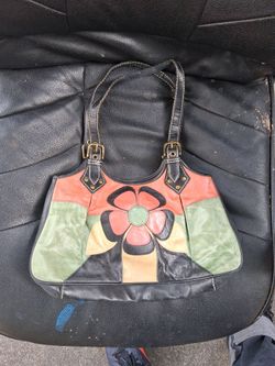 Isabella flore leather purse
