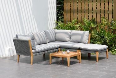 BRAND NEW 4 Piece Seating Set 100% FSC Certified Teak Wood Ideal Furniture Set For Outdoor & Patio