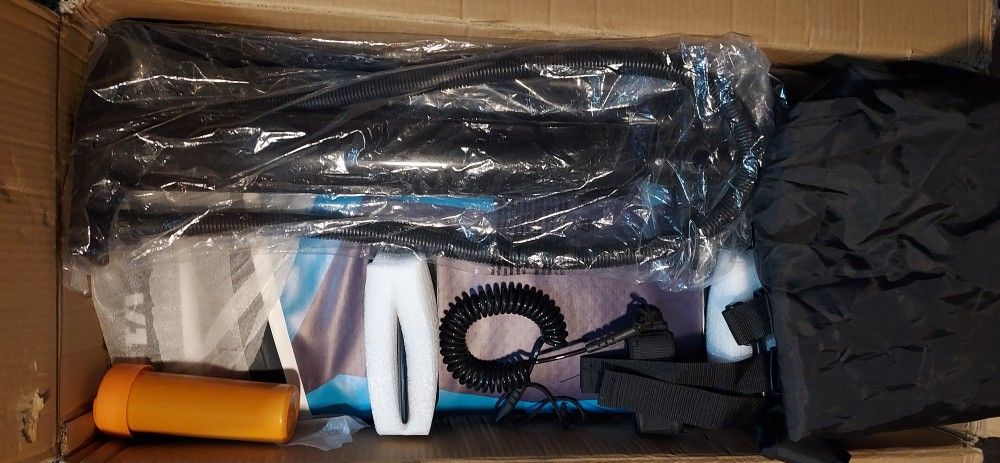Brand NEW Inflatable FANATICS SUP PUMP PADDLE LEASH BACKPACK BNIB NEVER USED