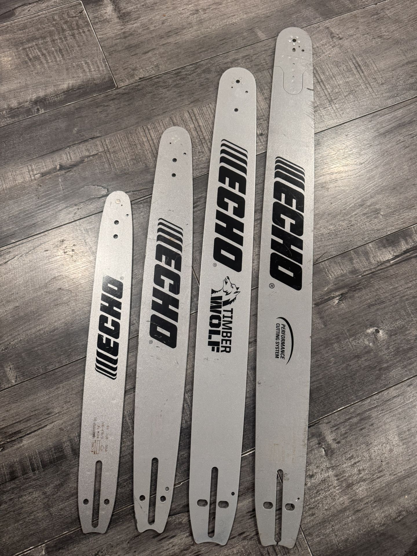 Echo Chainsaw Guide Bar Set Of 4pcs 27” 24” 20” 16” H1 for Sale in Los ...