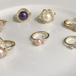Authentic Pearl Rings