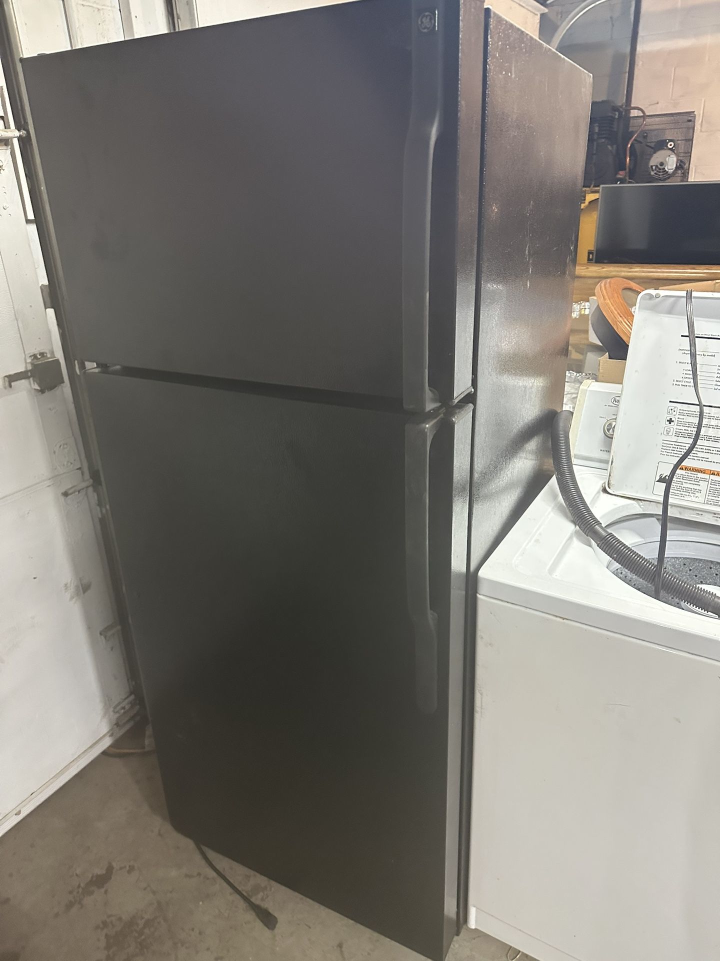 Black GE Refrigerator