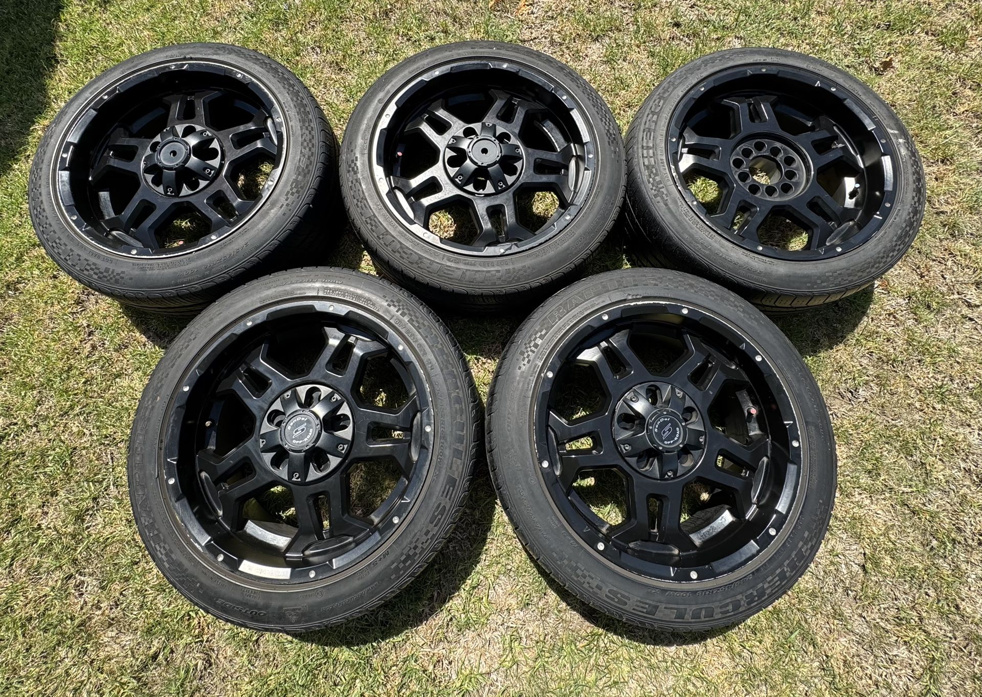 Trailer Wheels And Tires 18X9 5-Lug on 4.5" 5-Lug on 5" Aluminum Trailer Wheel