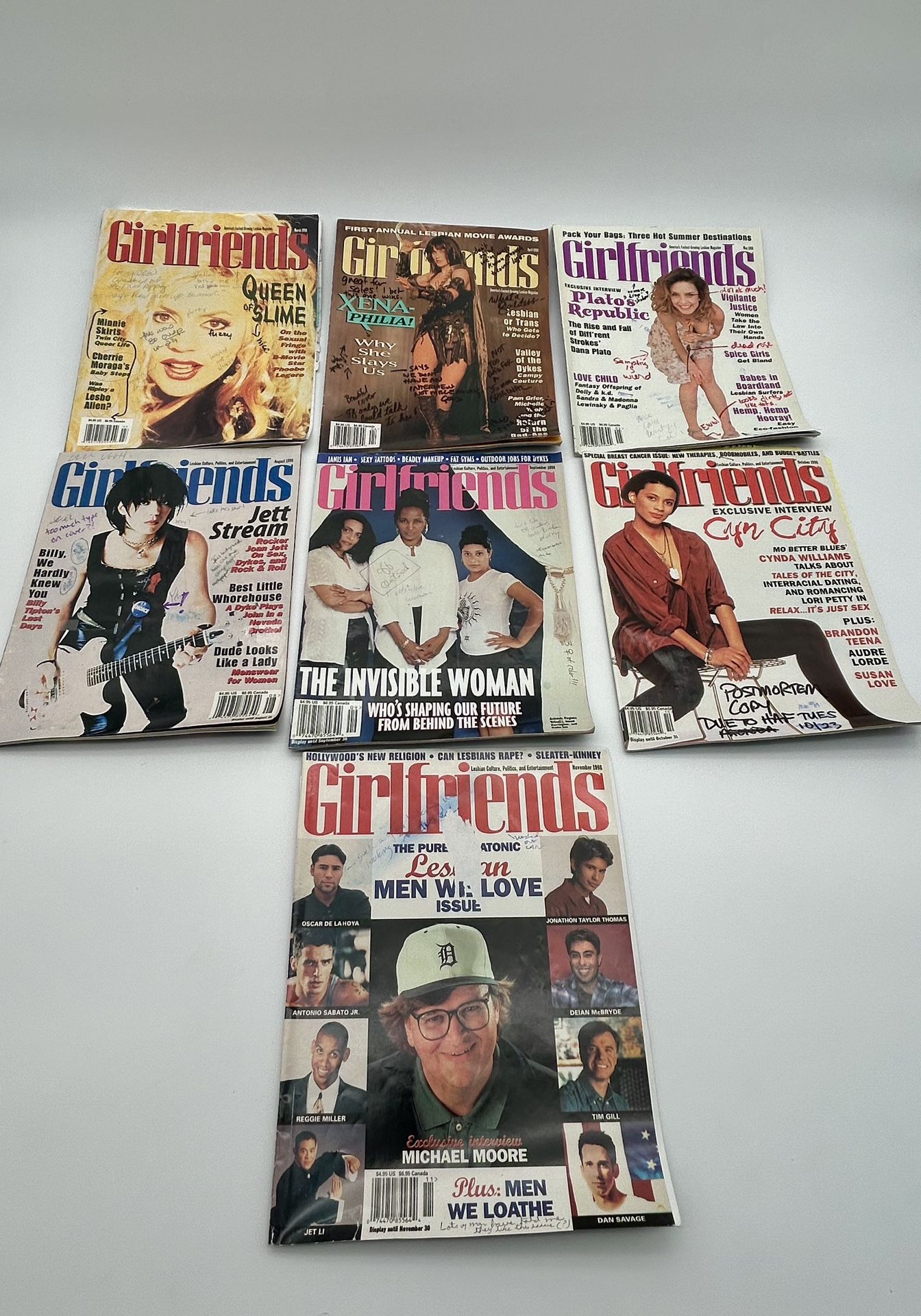 Girlfriends Magazine Lot Vintage Lesbian Culture Politics Entertainment 1998