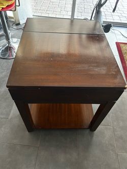 Wood End Table