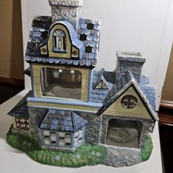 Vintage 1990's Partylite Discontinued & Retired Gorgeous Porcelain Candle Shoppe Tealight Candle Holder