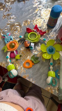 Adjustable arch bassinet or stroller toys for baby
