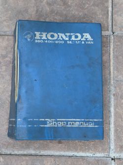 Vtg 1970s Honda 360/400/600 Sedan & Van Shop Manual