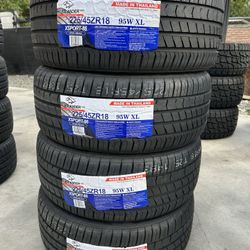 BRAND NEW SET OF TIRES 225/45/18