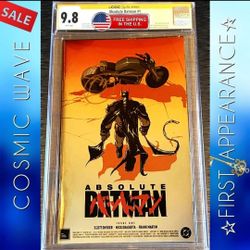 ABSOLUTE BATMAN #1 CGC 9.8 SCOTT SNYDER SIGNED ICONIC AKIRA KEY 1ST FOIL PRINT! DCU JLA 