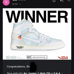 Air Jordan 1 High OG x V.A.A. Size 12M