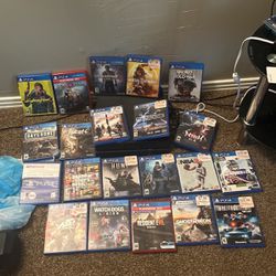 Used Ps4 (21 Games Included But No Controller)