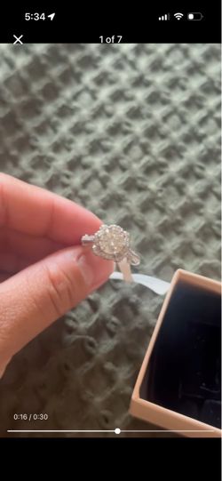 Moissanite ring