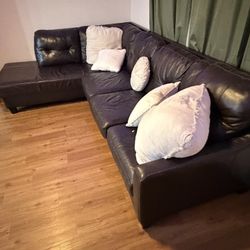 Authentic Leather Couch 