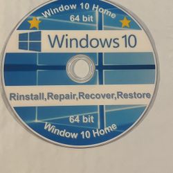 Window 10 Home 64 Bit DVD & Oem Key