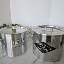 Leyse aluminum stock pot 12 quart & 20 quart extra large pot / New