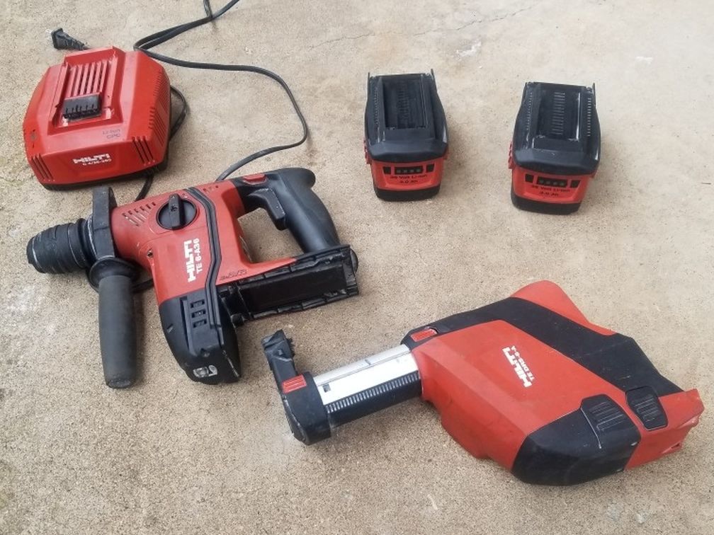 Hilti 36volts Rotary Hammer Drill Kit With Dust Collector