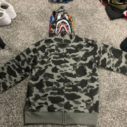 Black And Grey Bape Hoodie 