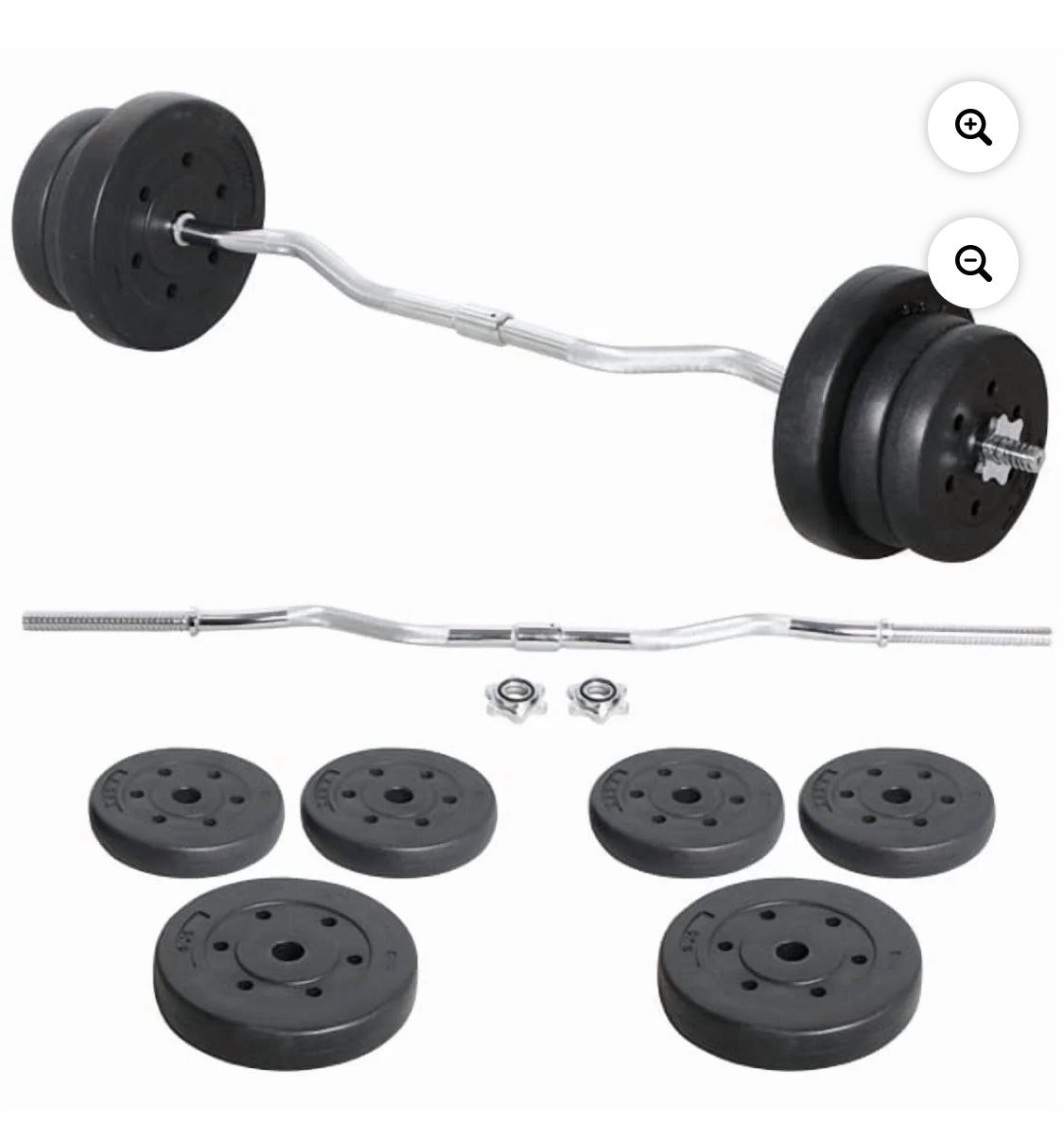 55 pounds curl bar set 610638
