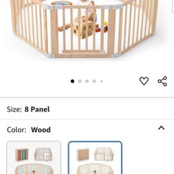 Wood Playpen New