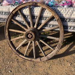 Antique Wagon Wheel 36” Inch