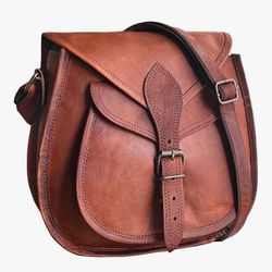 Rustic Town Brown Leather Shoulder Bag