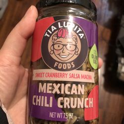 Tia Lupita Salsa Macha Chili Crunch Olive Oil - Cranberry Flavor, Vegan (7.5 Oz), $10