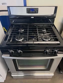 Whirlpool 30” Stainless Steel Gas Range – $450