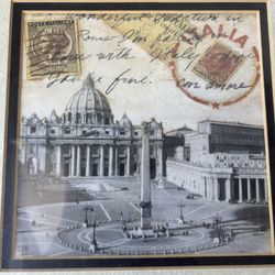 Framed of St. Peter's Basilica Rome